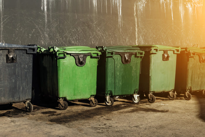 Räder für Müllcontainer